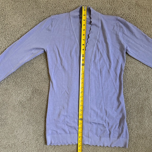 NWOT Evolution by Cyrus Purple Lavender Cardigan ~ size SP - Picture 3 of 9